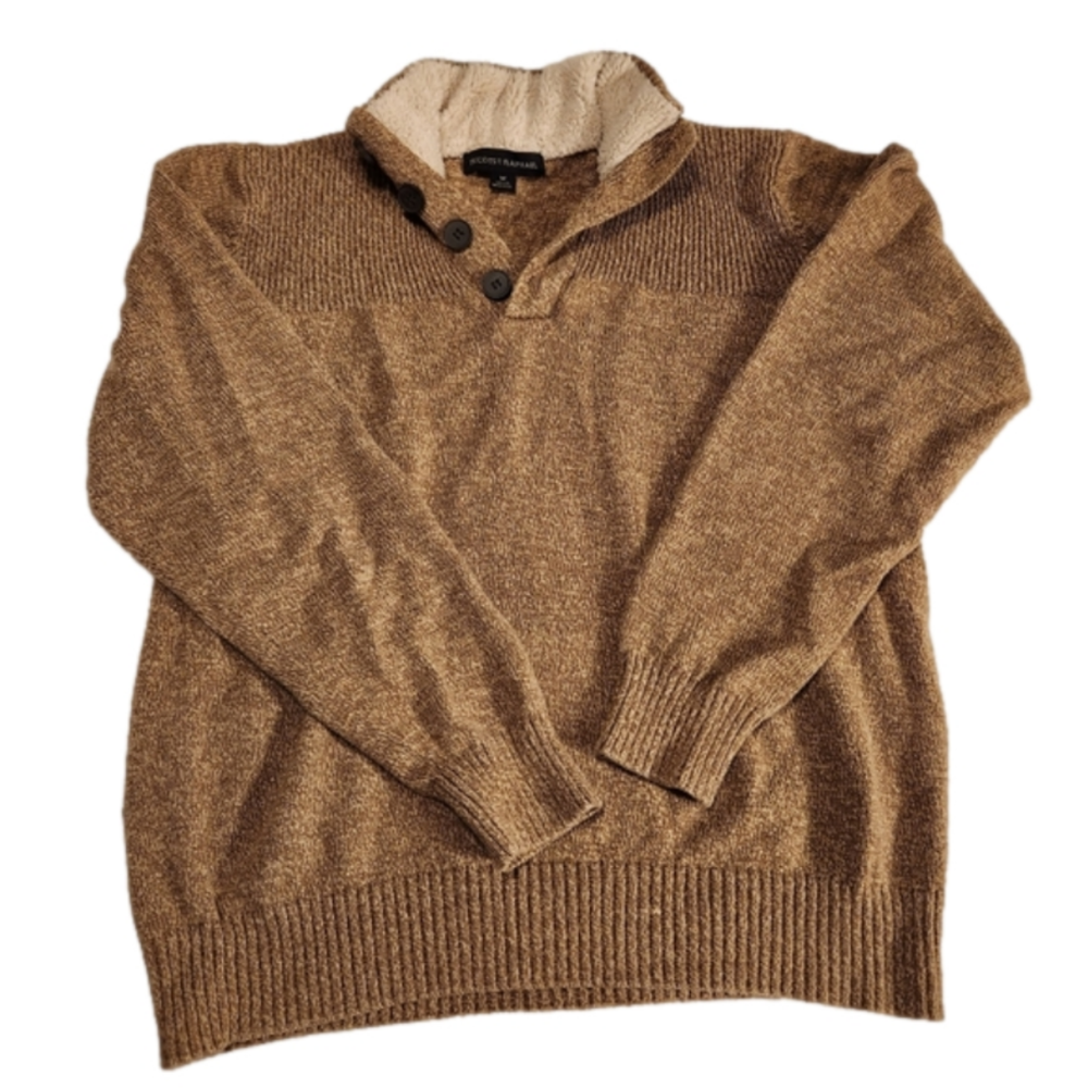 Tricots St Raphael Sweater Sherpa Collar Button Mens